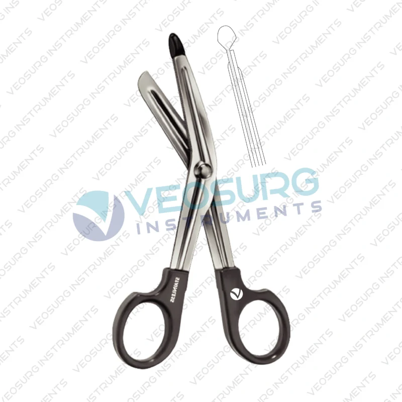 LISTER Universal Bandage Scissors, Serrated