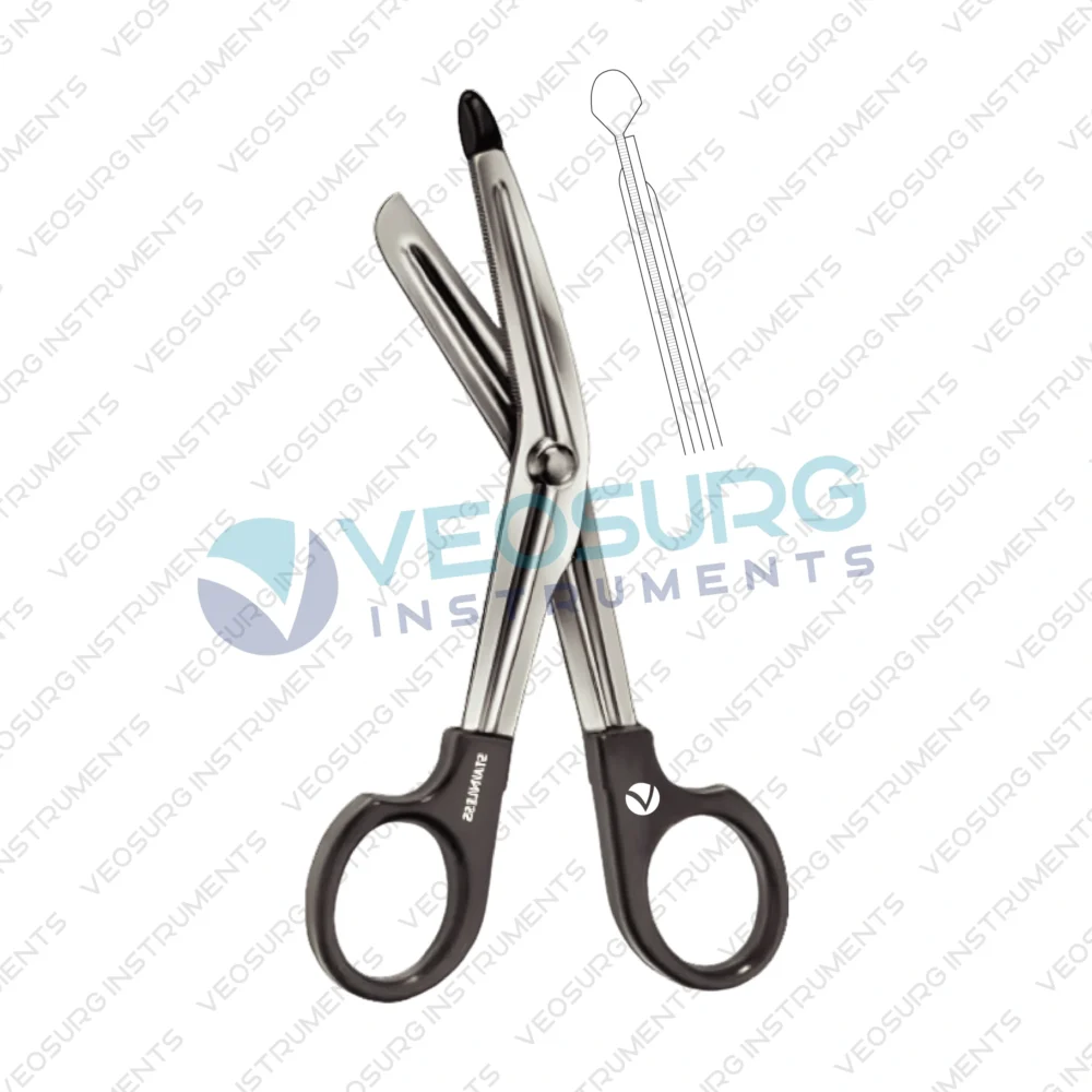 LISTER Universal Bandage Scissors, Serrated