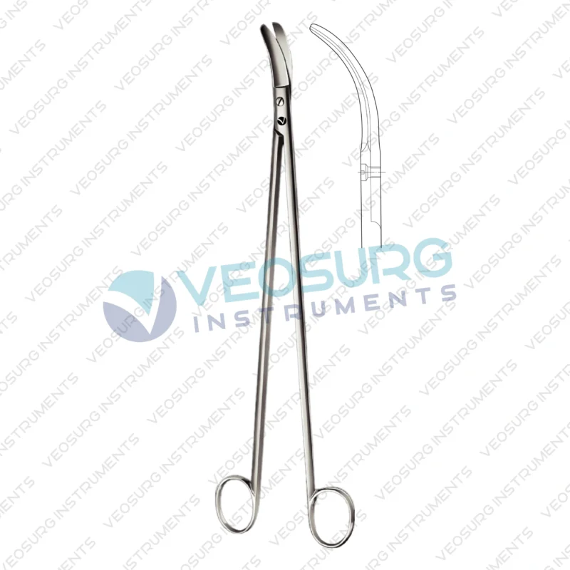 Rectal Scissors, Thick Blade