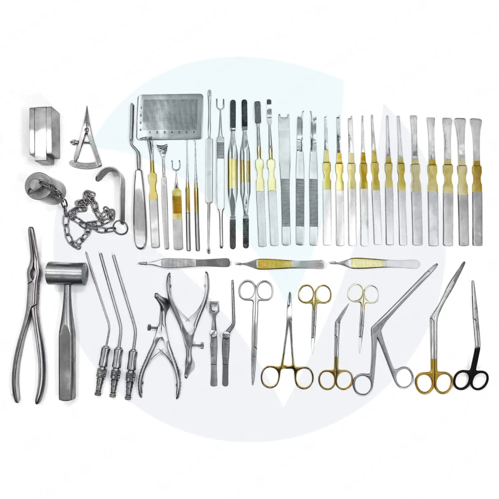 Rhinoplasty Instruments Set of 50 Pcs, Complete Set of Nasal Surgery Tools