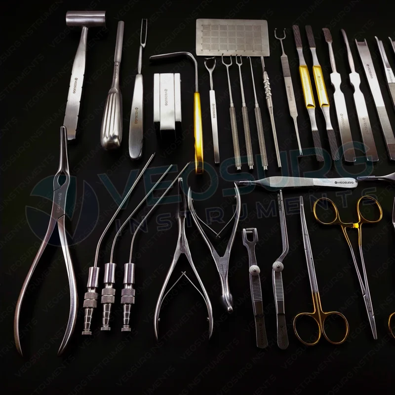 Alternative view of Rhinoplasty Instruments Set of 50 Pcs, Complete Set of Nasal Surgery Tools