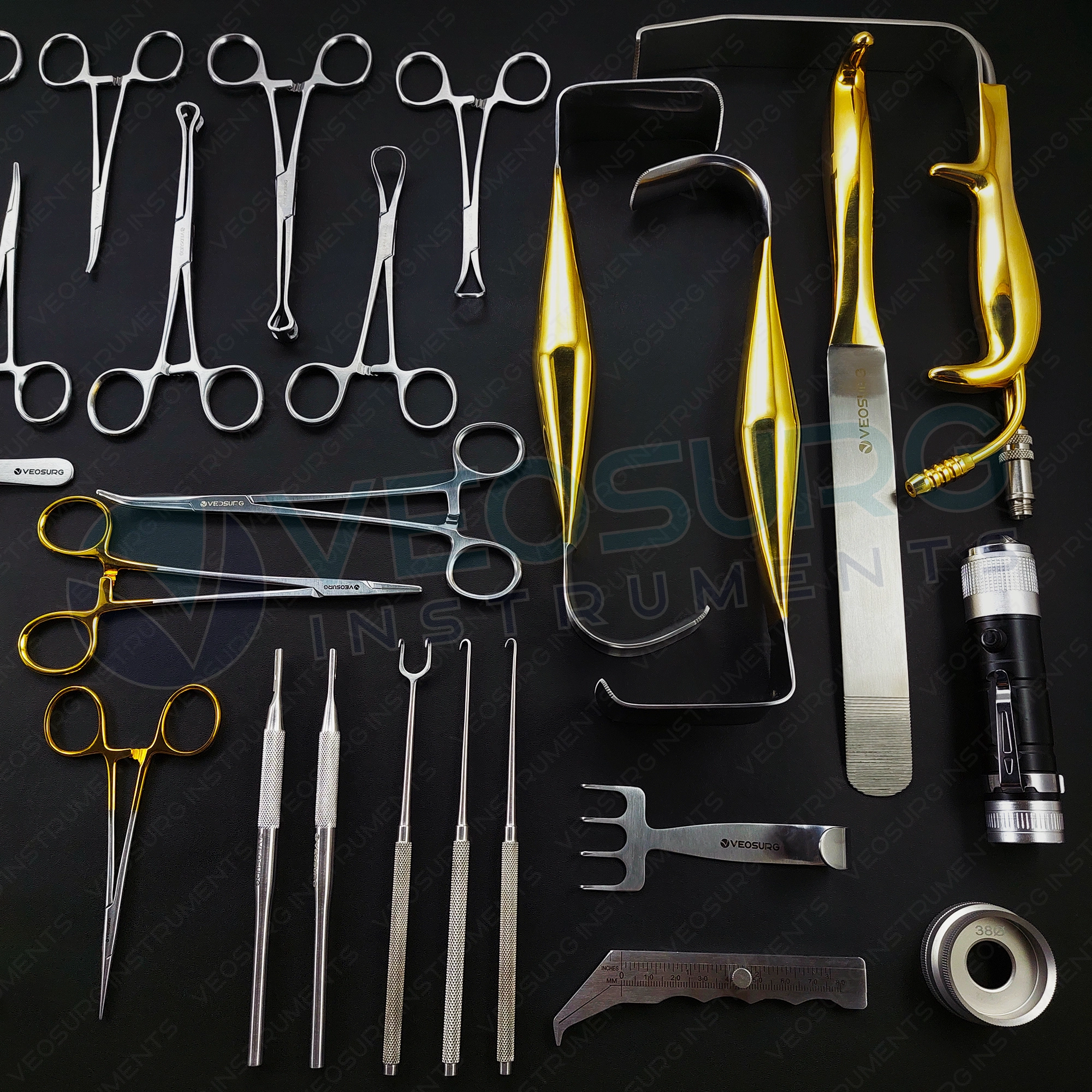 Tebbetts Breast Surgery Instruments Set of 38Pcs, Breast Augmentation Set - Image 4