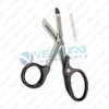 Universal Bandage Scissors, With One Large Ring, Serrated