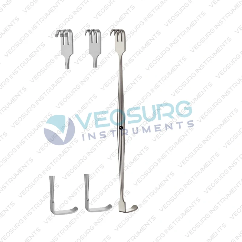 SENN Retractor, Round Tapered Handle