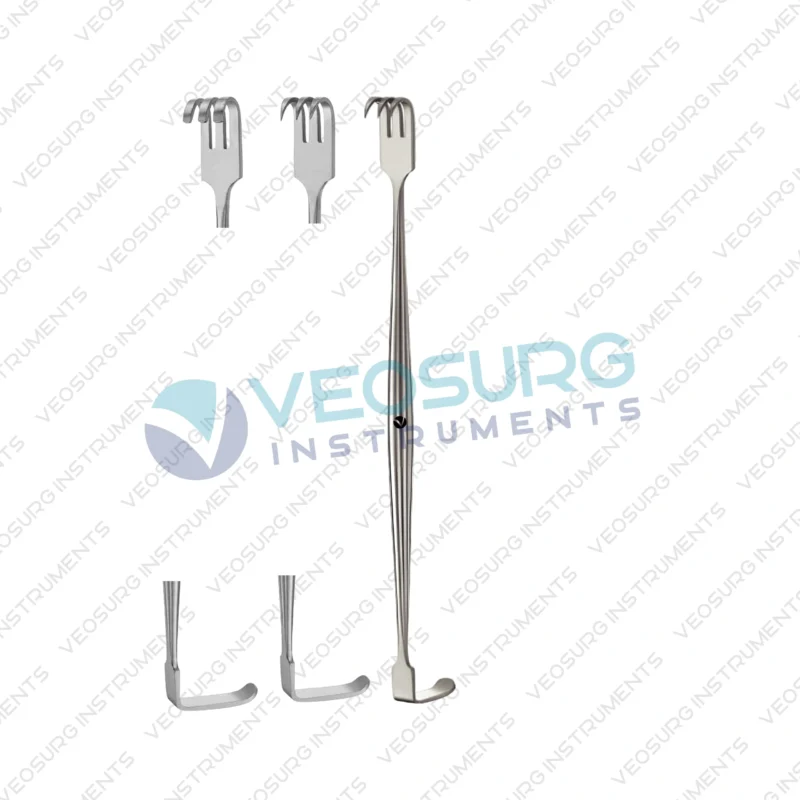 SENN Retractor, Round Tapered Handle