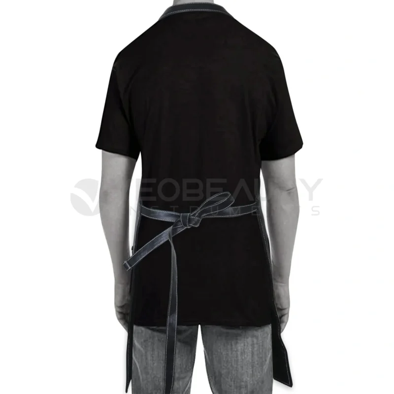 Alternative view of Leather Barber Apron Black Professional Salon Apron