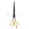 Premium Razor Edge Barber Scissors Black and Gold Hair Cutting Scissor