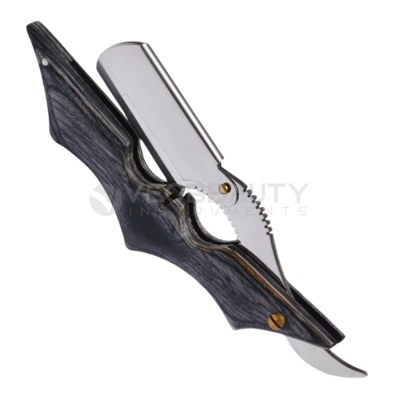 Professional Barber Hair Salon Batman Handle Shaving Razor Straight Edge-1