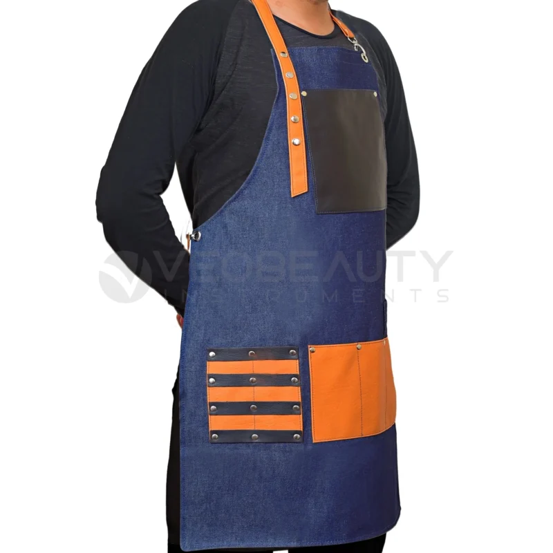 Professional Blue Jeans Barber Apron