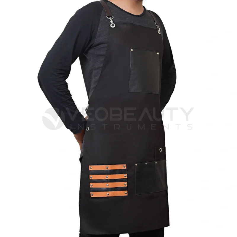Professional Denim Jeans Apron Barber Salon Apron Black