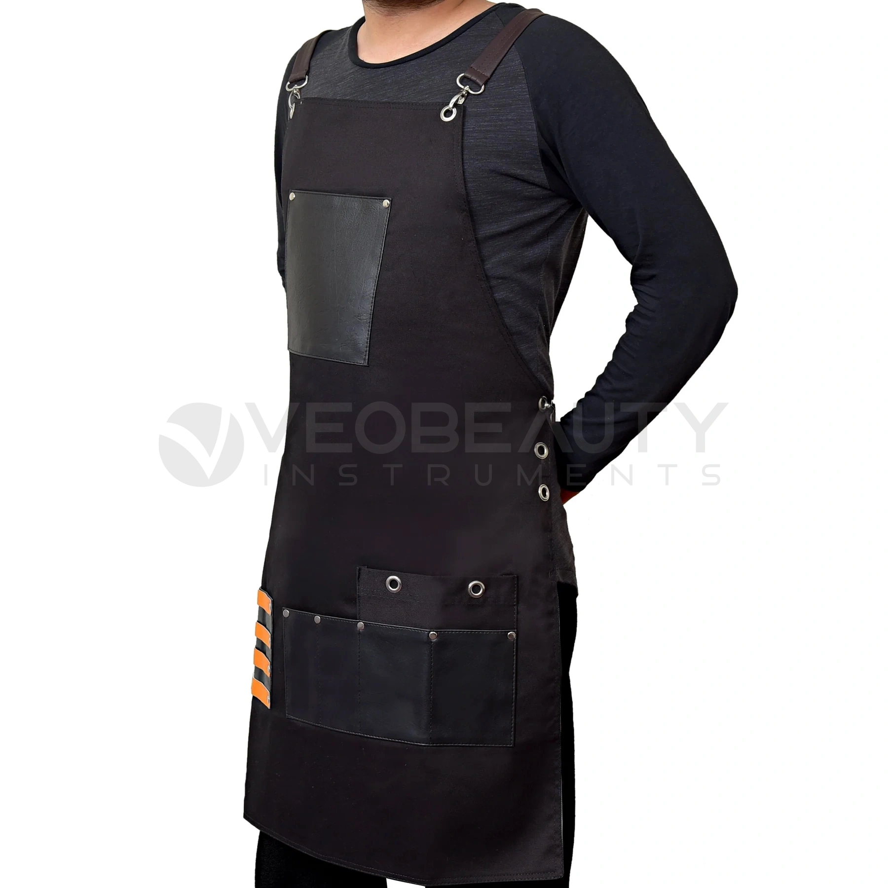 Professional Denim Jeans Apron Barber Salon Apron Black