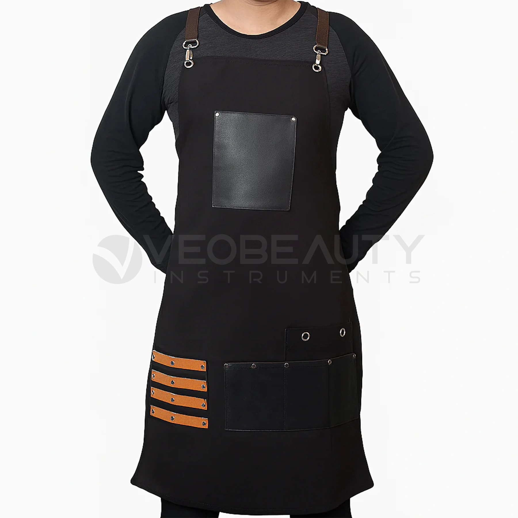 Professional Denim Jeans Apron Barber Salon Apron Black