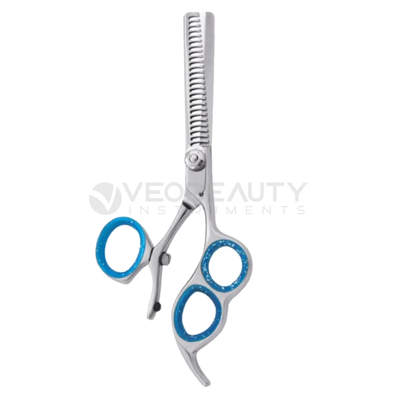 Triple Finger Swivel Handle Thinning Scissors Barber Thinning Shear