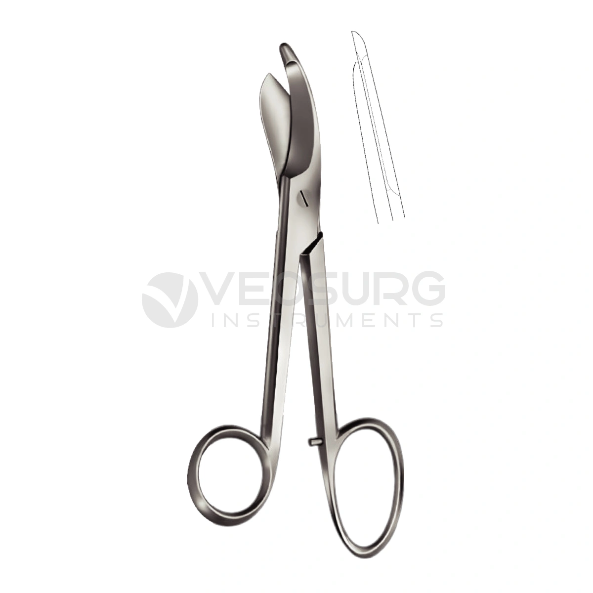 BRUNS Plaster Scissors Smooth (Non Serrated) Blade